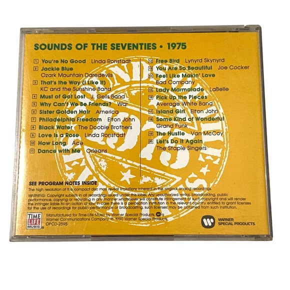 Time Life Music CD Sounds of the Seventies 1975 1976 1979 Lot of 3 - Picture 3 of 5